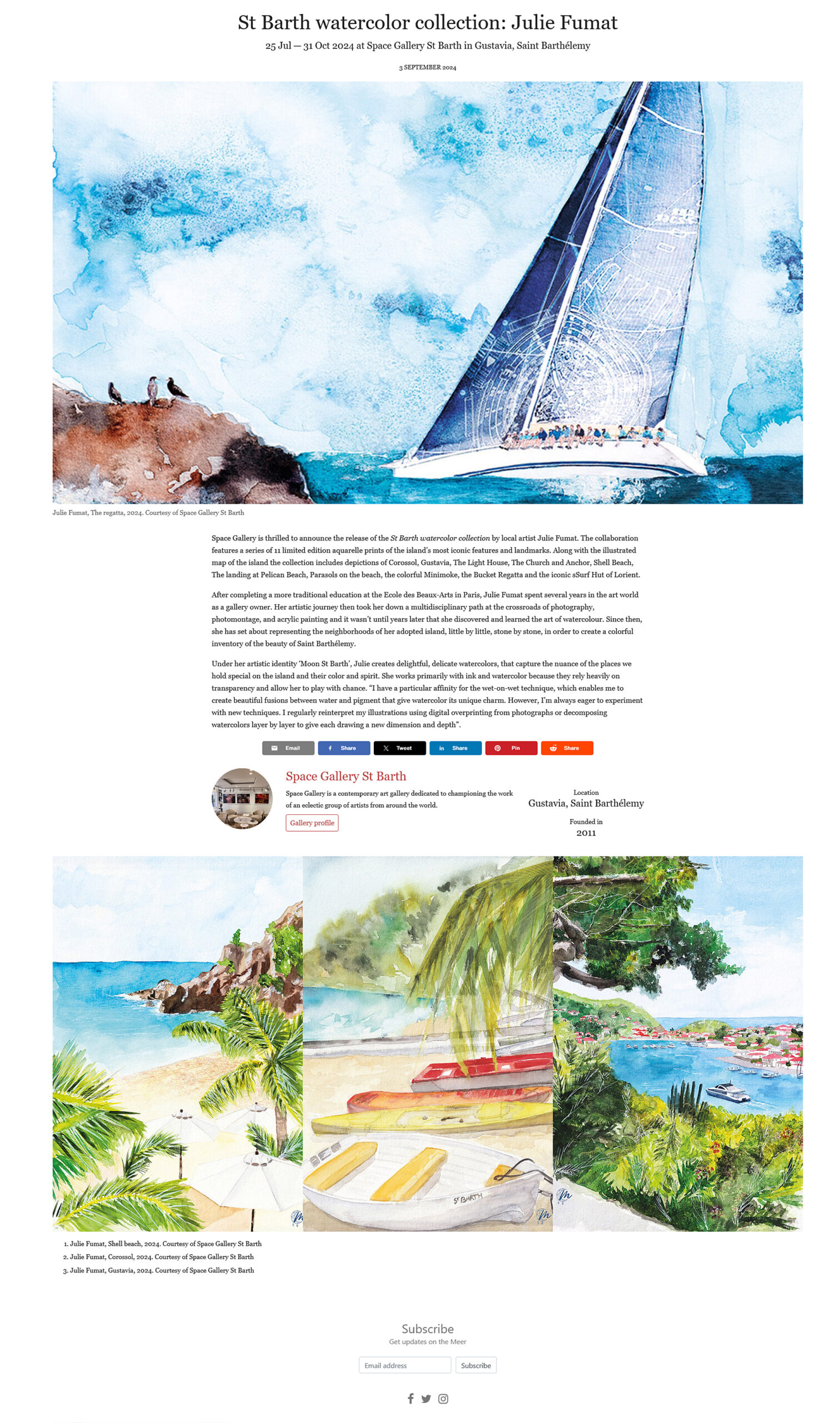 Meer : St Barth Watercolor Collection